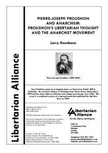 Economic ideologies / Left-libertarianism / Mutualists / Individualist anarchism / Pierre-Joseph Proudhon / Mutualism / Libertarian socialism / Anarchist schools of thought / What Is Property? / Political philosophy / Social philosophy / Anarchism
