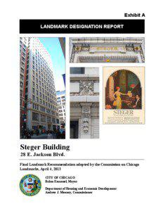 Exhibit A LANDMARK DESIGNATION REPORT