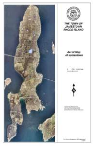 THE TOWN OF JAMESTOWN RHODE ISLAND Aerial Map of Jamestown