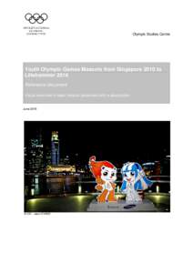 The Youth Olympic Games Mascots from Singapore 2010 to Lillehammer 2016