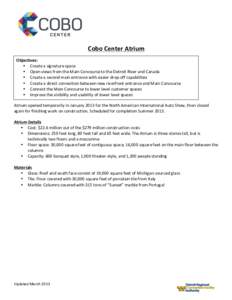 Microsoft Word - Cobo Center Capital Improvement Program[removed]docx