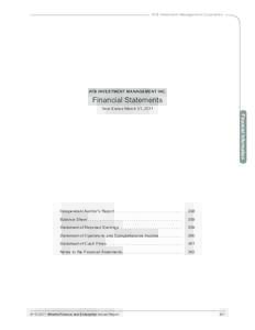 Financial statements / Financial accounting / Generally Accepted Accounting Principles / Financial markets / Cash flow / ATB Financial / Balance sheet / Income statement / International Financial Reporting Standards / Finance / Accountancy / Business