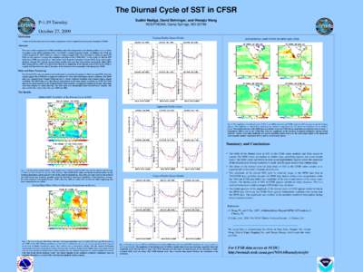 A Study of ENSO with NCEP Coupled Forecast System (CFS03)  Qin Zhang, Yan Xue, Wanqui Wang, and Arun Kumar Climate Prediction Center, NCEP/NOAA, Camp Spring, MD