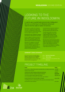 Wooloowin SECOND EDITION  LOOKING TO THE FUTURE IN WOOLOOWIN In June this year we asked local residents to start thinking about the future use of the Airport Link Wooloowin worksite and