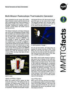 Electrical generators / Nuclear technology / Multi-Mission Radioisotope Thermoelectric Generator / Battery / Astrobiology / Energy harvesting / General Purpose Heat Source / Radioisotope thermoelectric generator / GPHS-RTG / Space technology / Spaceflight / Spacecraft