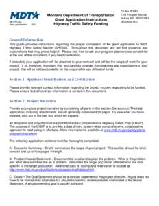 MDT-TPL-003Grant_app-instructions[removed]Montana Department of Transportation Grant Application Instructions