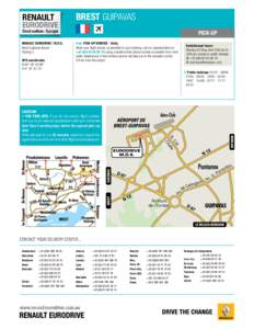 BREST GUIPAVAS PICK-UP RENAULT EURODRIVE / M.D.S. Brest Guipavas Airport Parking 3 GPS coordinates