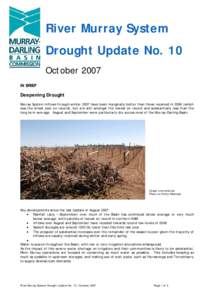 Microsoft Word - River Murray System Drought Update #10 October[removed]doc