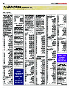 40   SOUTH FLORIDA BUSINESS JOURNAL CLASSIFIEDS