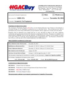 COOPERATIVE PURCHASING PROGRAM Houston-Galveston Area Council of Governments 3555 Timmons, Suite 120, Houston, TX[removed]Phone: [removed]Fax: [removed]www.hgacbuy.org