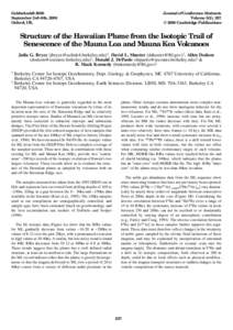 Goldschmidt 2000 September 3rd–8th, 2000 Oxford, UK. Journal of Conference Abstracts Volume 5(2), 257