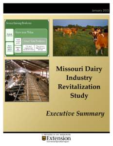 JanuaryMissouri Dairy Industry Revitalization Study