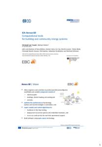 Software engineering / Object-oriented programming / Scientific modeling / Modelica / Dymola / Building information modeling / RWTH Aachen University / Model-based design / Agent-based model / Application software / Computing / Simulation software