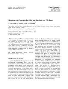 Biology / Nasturtium / Botany / Biscutella / Galitzkya / Graellsia / Draba / Flora / Arabidopsis / Brassicaceae / Peltaria / Ihsan Ali Al-Shehbaz