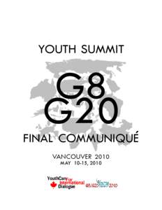 youth summit  G8 G20  final communique´