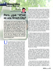 Monográfico EL CAMINO HACIA LAS SMART CITIES Gildo Seisdedos