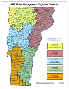 ANR River Management Engineer Districts Franklin Highgate  Alburgh