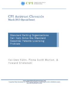 Reasonable and non-discriminatory licensing / Competition law / Patent / Cross-licensing / Standards organization / Law / Thought / Government / Patent law / Intellectual property law / Standards