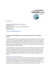 Australian Pipeline Industry Association / College of Engineering /  Pune