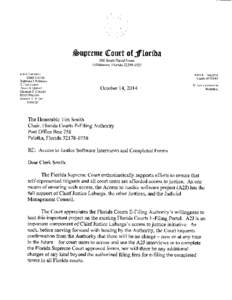 Court of Jflorfoa 500 South Duval Street Tallahassee, Florida[removed]Jorge Labarga  john a tomasino