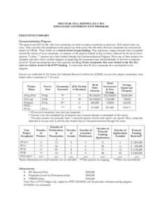 MID-YEAR FULL REPORT: JULY 2011 IOWA STATE UNIVERSITY GIVF PROGRAM EXECUTIVE SUMMARY Commercialization Program The projects pair ISU faculty with Iowa companies to create or improve products or processes. Each project la