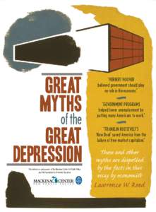 Mackinac Center for Public Policy | Great Myths of the Great Depression  Great Myths  of the