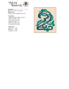 Design Name: Letter Perfect - Number 2 (UT7656) Size: 4.84