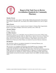 Report of the Task Force on Prescription Drug Diversion from Common Carriers