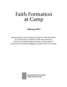 Faith Formation at Camp (February 2011)
