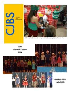 CJBS  JANUARY 2015 NEWSLETTER