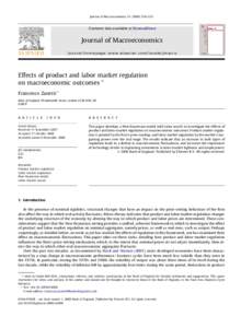 Journal of Macroeconomics–332  Contents lists available at ScienceDirect Journal of Macroeconomics journal homepage: www.elsevier.com/locate/jmacro