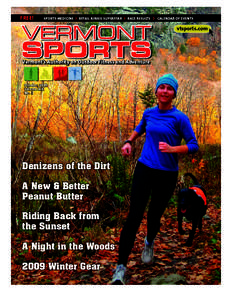 FREE!  SPORTS MEDICINE i RETAIL JUNKIE SUPERSTAR i RACE RESULTS i CALENDAR OF EVENTS BY TITLE  VERMONT