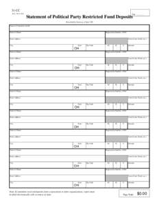 31-CC R.C[removed]Page ________  Statement of Political Party Restricted Fund Deposits