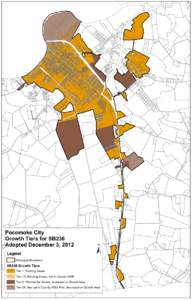 Pocomoke City Growth Tiers for SB236 Adopted December 3, 2012 Legend  ±