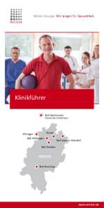 Anfahrtskizze Wicker-Gruppe. Wir sorgen für Gesundheit. Kliniken und Einrichtungen der Wicker-Gruppe  Sonnenberg-Klinik