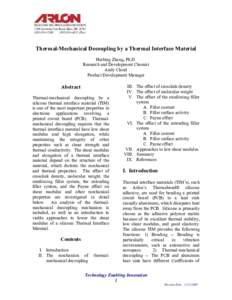 Microsoft Word - Thermal Mechanical Decoupling by a TIM.doc