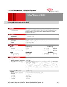 Datasheet - Elvaloy® AC AC 3403