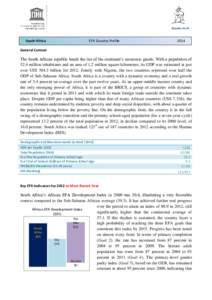 South Africa  EFA Country Profile 2014