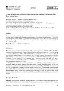 Zootaxa, A new species in the Tylototriton asperrimus group (Caudata: Salamandridae)...