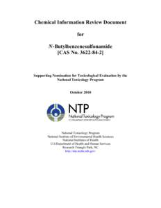 Chemical Information Review Document for N-Butylbenzenesulfonamide [CAS No[removed]]