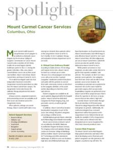 spotlight Mount Carmel Cancer Services Columbus, Ohio M