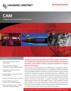 USASMDC/ARSTRAT  Technical Center CAM Composite and Advanced Materials Program