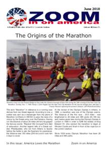 The Origins of the Marathon  Runners cross over the Pulaski Bridge as they enter the Queens borough of New York during the 29th running of the New York City Marathon, Sunday, Nov. 1, 1998. Kenya ‘s John Kagwe won the N