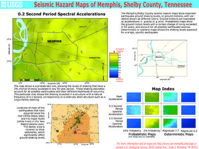 Seismic Hazard Maps of Memphis, Shelby County, Tennessee 0.2 Second Period Spectral Accelerations Lo 14