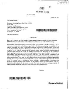 Environmental law / Health sciences / Industrial hygiene / Medicine / Safety engineering / Material safety data sheet / Toxic Substances Control Act / Non-disclosure agreement / Toxicity / Health / Safety / Occupational safety and health