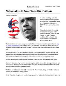 National Debt Now Tops $12 Trillion - Political Hotsheet - CBS News