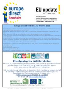 !  EU update Nr. 1— januarEurope Direct Bornholm