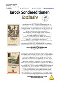 Wiener Spielkartenfabrik Ferd. Piatnik & Söhne Hütteldorfer Straße 229 – 231 A-1140 Wien Tel.: +