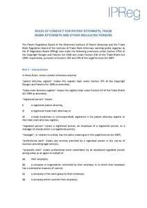 Duty of confidentiality / Patent attorney / Lawyer / Confidentiality / Trademark attorney / Law of agency / Costs / Professional responsibility / Withdrawal from representation / Law / Legal professions / Legal ethics