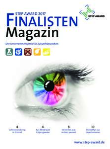 FINALISTEN STEP AWARD 2017 Magazin Der Unternehmenspreis für Zukunftsbranchen